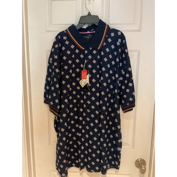 G-Net Button Down Men’s Navy Shirt Size 3XL NWT Style #BSS-61XA - Picture 1 of 6